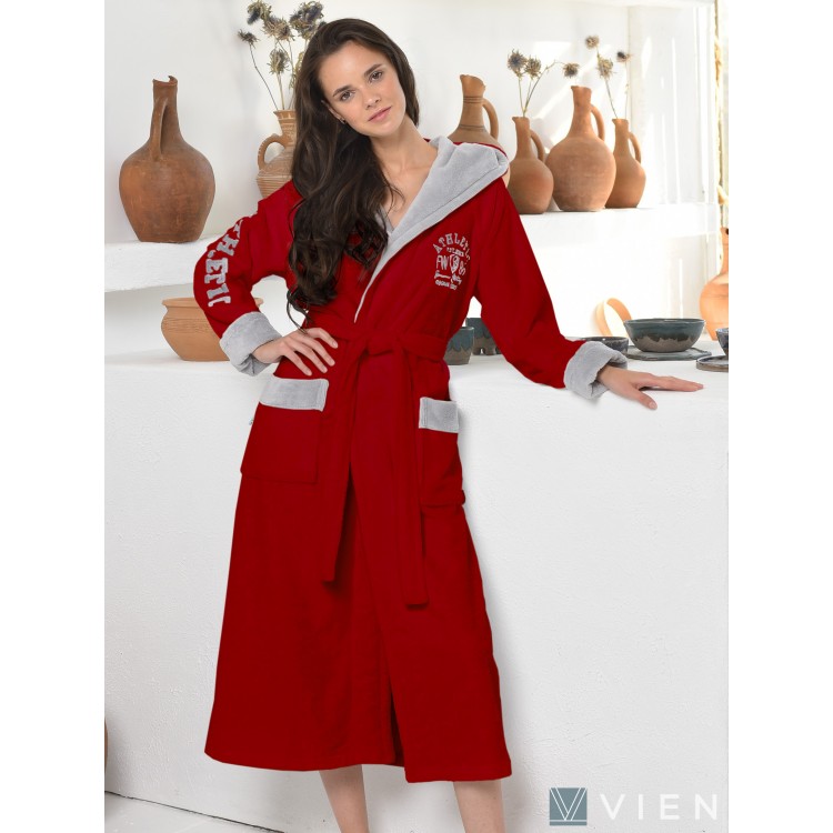 Халат женский спортивный ATHLETIC LADY red, Five Wien