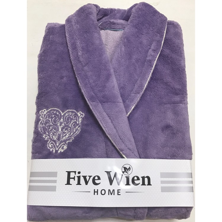 Женский махровый халат из бамбука FELICHE-lilac, Five Wien