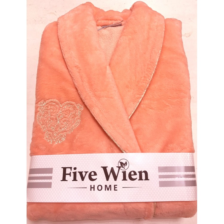 Женский махровый халат FELICHE-peach, Five Wien