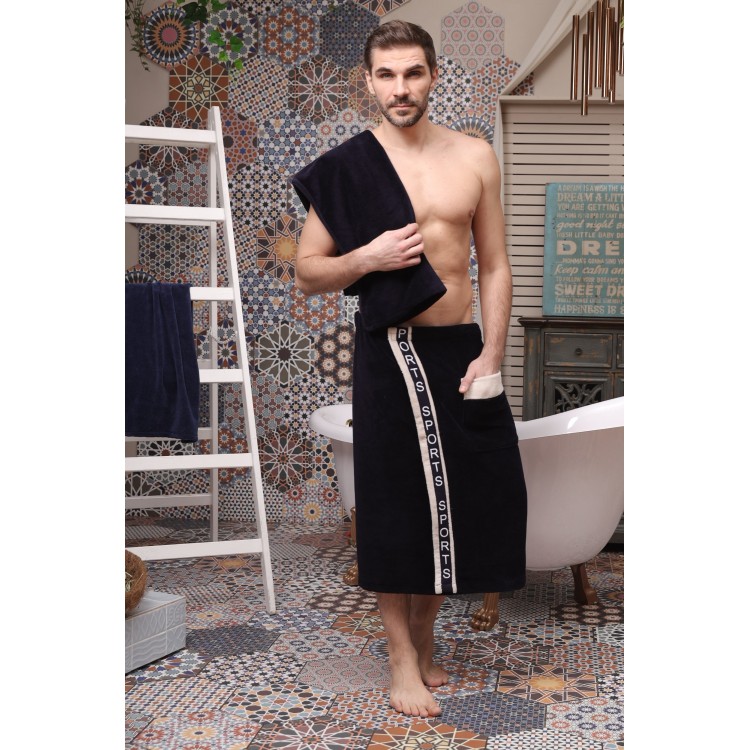 Мужской набор для сауны и бани SAUNA SPORT blue, Five Wien