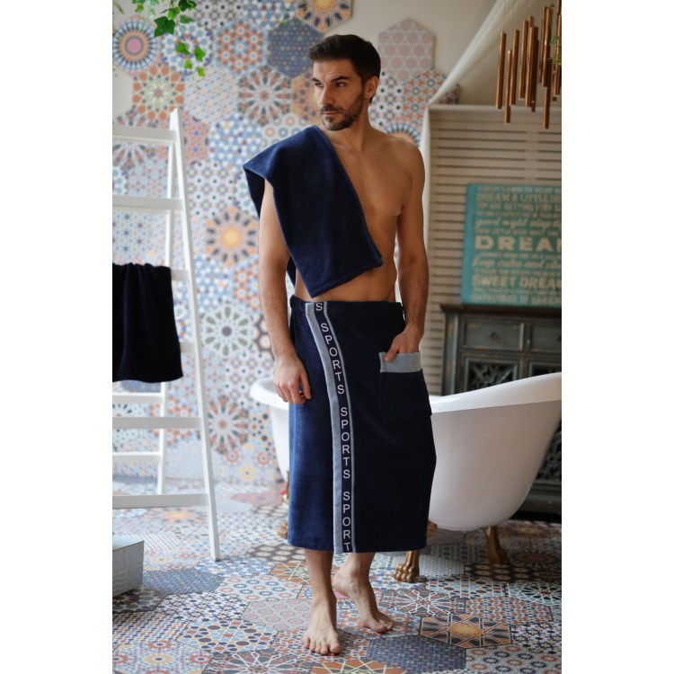 Мужской набор для сауны и бани SAUNA SPORT jeans, Five Wien