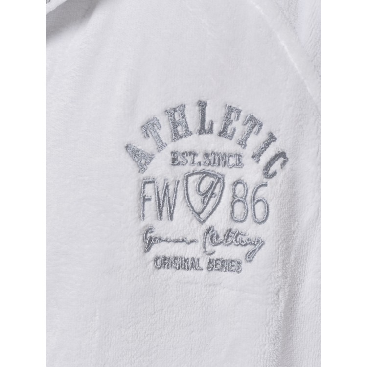 Мужской спортивный халат с капюшоном ATLETIK white, Five Wien