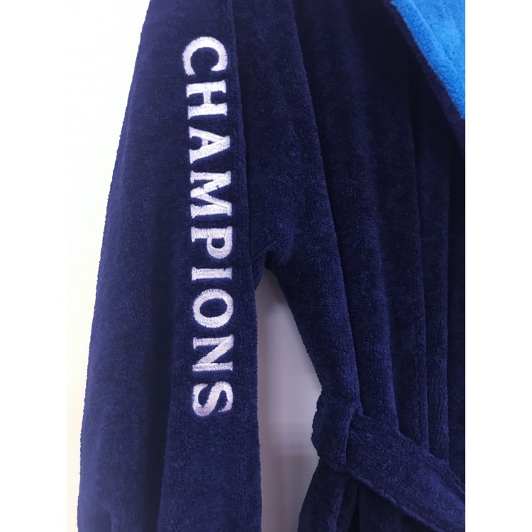 Мужской спортивный халат с капюшоном CHAMPION blue, Five Wien Мужской спортивный халат с капюшоном CHAMPION blue, Five Wien