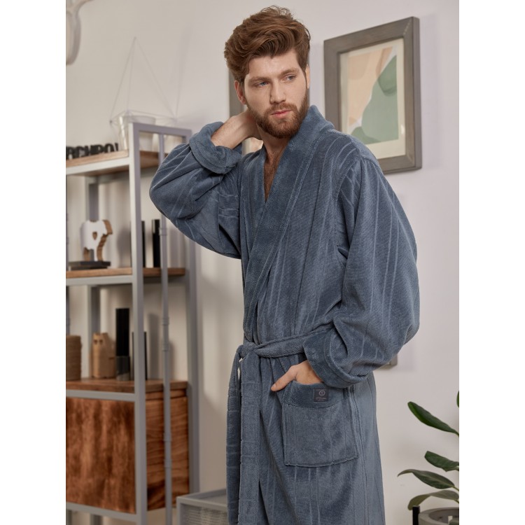 Халат мужской махровый CRISTOPHER grey, Five Wien