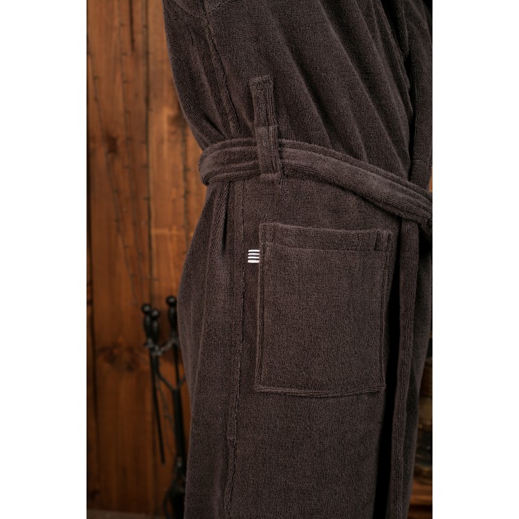 Мужской халат из микрокоттона LONDON-anthracite, Five Wien
