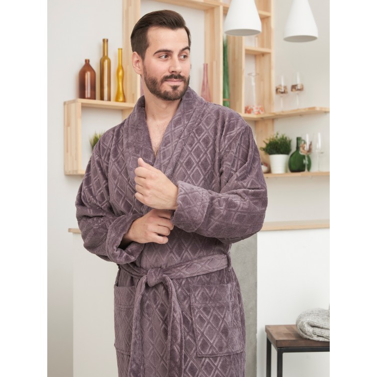 Классический мужской бамбуковый халат Sorento-mokko, Five Wien Классический мужской бамбуковый халат Sorento-mokko, Five Wien