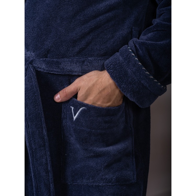 Мужской бамбуковый халат с капюшоном Zevs-jeans, Five Wien