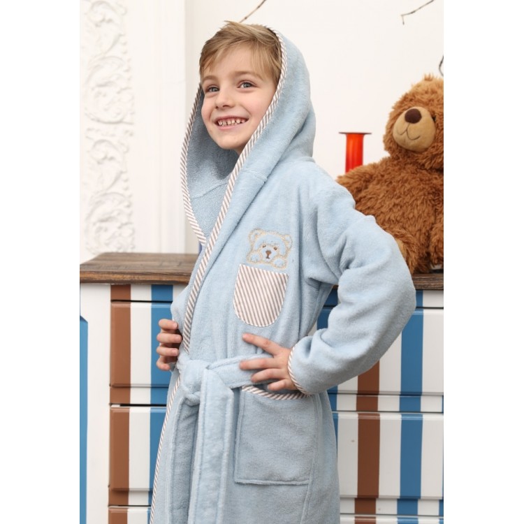 Детский махровый халат Teddy azure, Five Wien