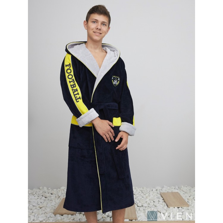 Подростковый халат для мальчиков из бамбука FOOTBALL CLUB (Limon-Sport), Five Wien