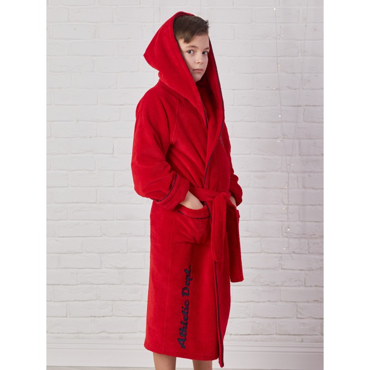 Халат подростковый для мальчиков ATHLETIC DEPT (red), Five Wien
