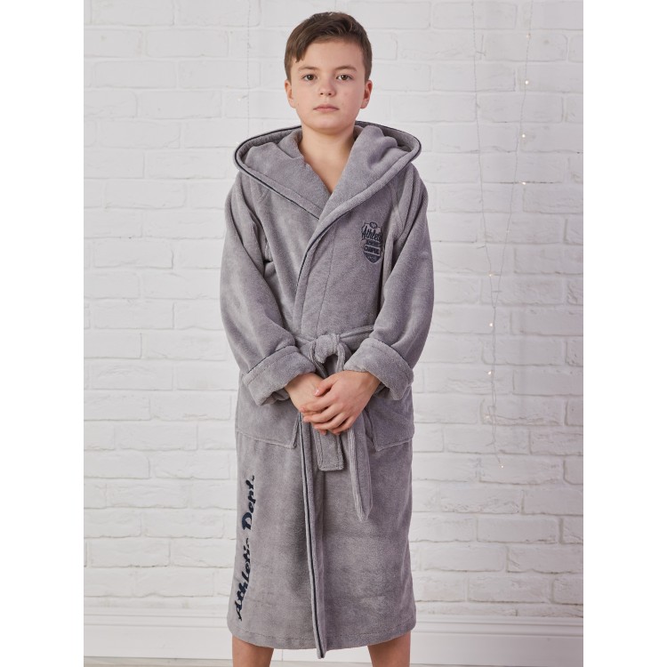 Халат подростковый для мальчиков ATHLETIC DEPT (Grey), Five Wien
