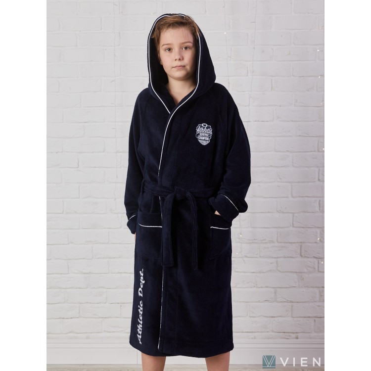Халат подростковый для мальчиков ATHLETIC DEPT (Navy), Five Wien