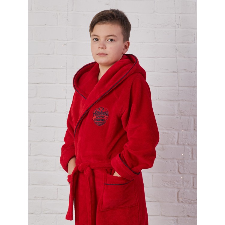Халат подростковый для мальчиков ATHLETIC DEPT (red), Five Wien