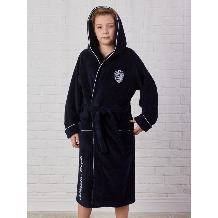 Халат подростковый для мальчиков ATHLETIC DEPT (Navy), Five Wien