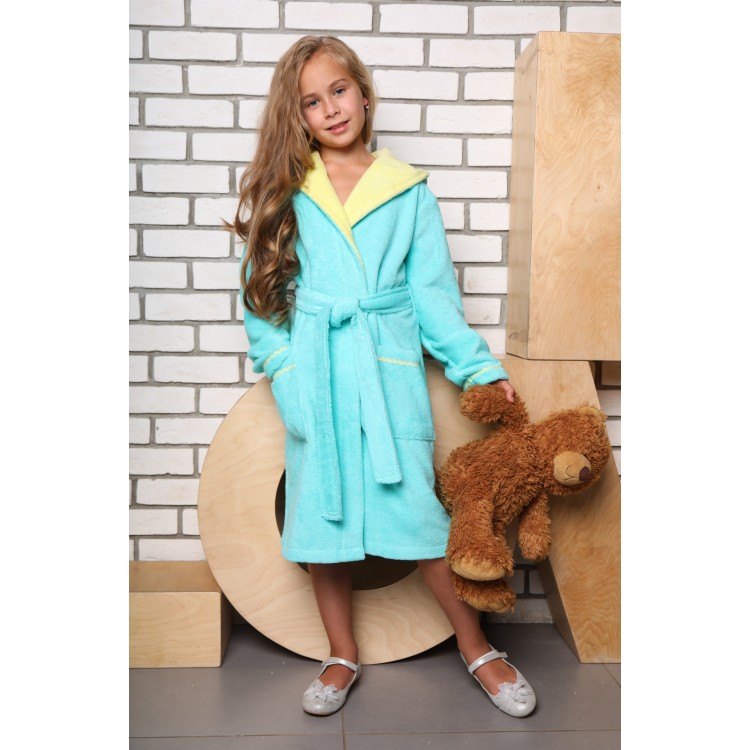 Подростковый халат для девочек Mimi turquoise, Five Wien