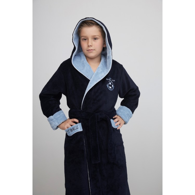 Подростковый бамбуковый халат для мальчиков Ronaldo-navy, Five Wien