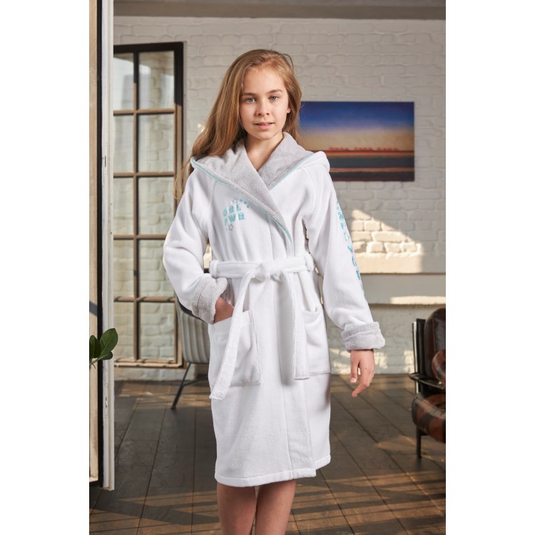 Подростковый халат для девочек Sport Girl-white, Five Wien