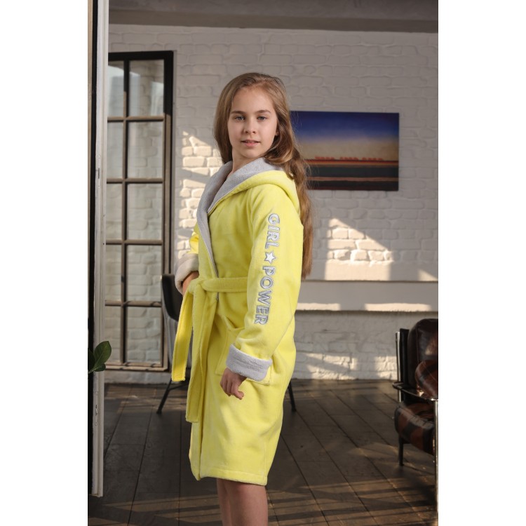 Подростковый халат для девочек Sport Girl-lemon, Five Wien