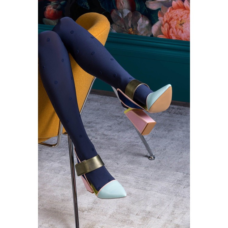 Колготки синие женские 449 Nelly Navy, GABRIELLA