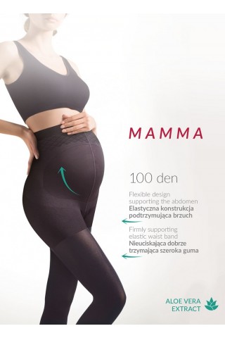 Колготки для беременных 174 Mamma 100 den Nero, GABRIELLA