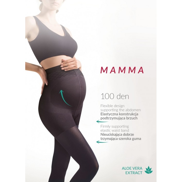 Колготки для беременных 174 Mamma 100 den Nero, GABRIELLA