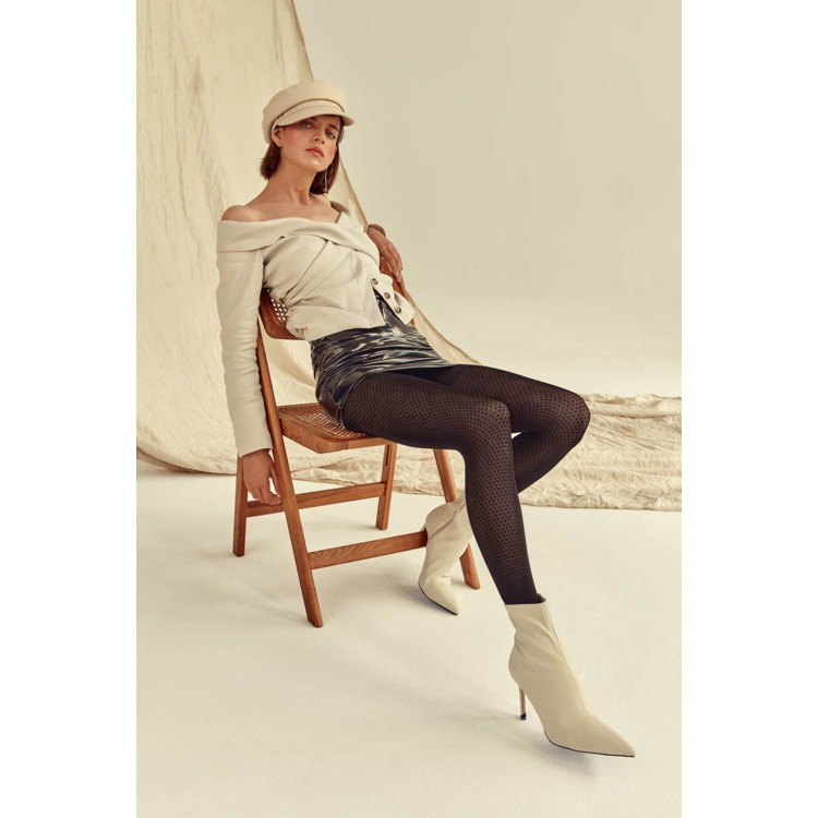 Колготки черные с узором 488 Gama Nero, GABRIELLA