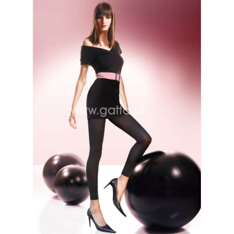 Черные женские легинсы 60 den Leggings, GATTA