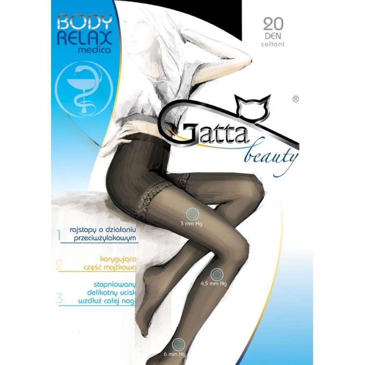 Женские противоварикозные колготки Body relaxmedica-20 den, GATTA