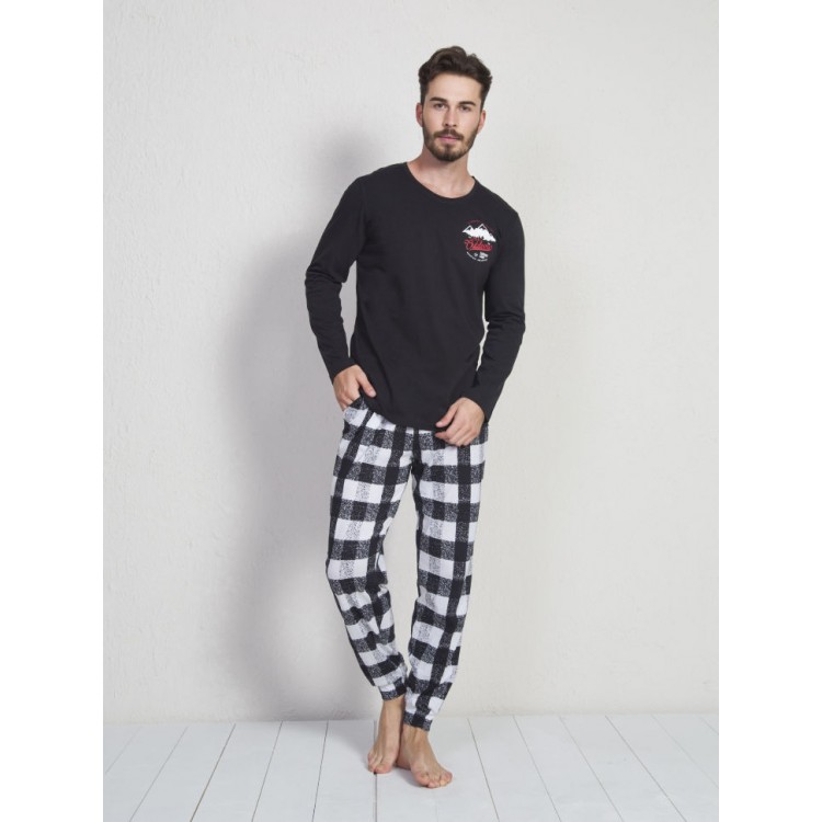 Мужская пижама с брюками 905035 black