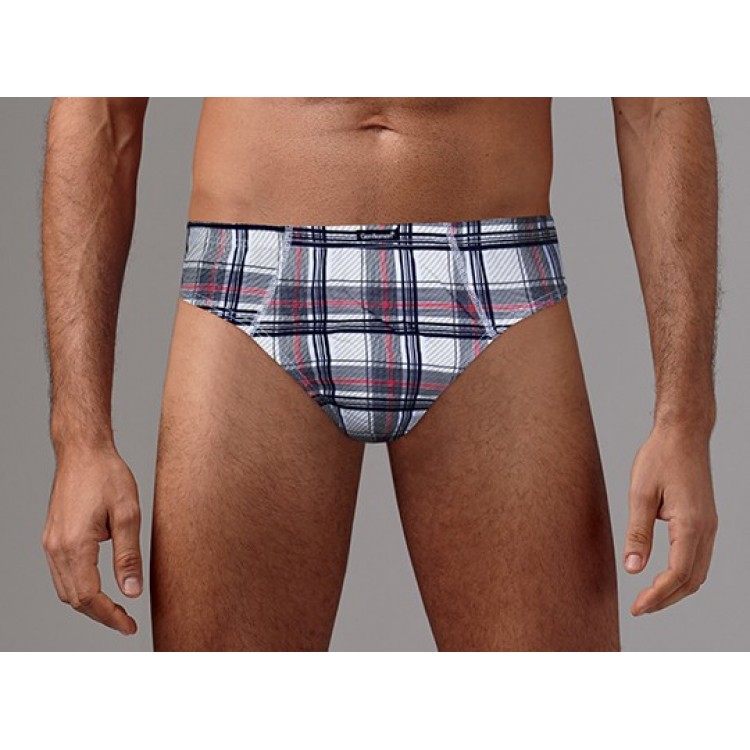 Мужские трусы плавки из хлопка GP7742-black/red, Gentlemen
