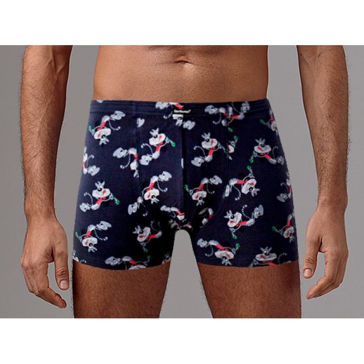 Мужские трусы боксеры из хлопка GS6089-blue, Gentlemen