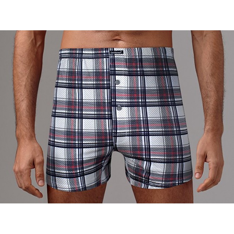 Мужские трусы боксеры из хлопка GB7743-black/red, Gentlemen