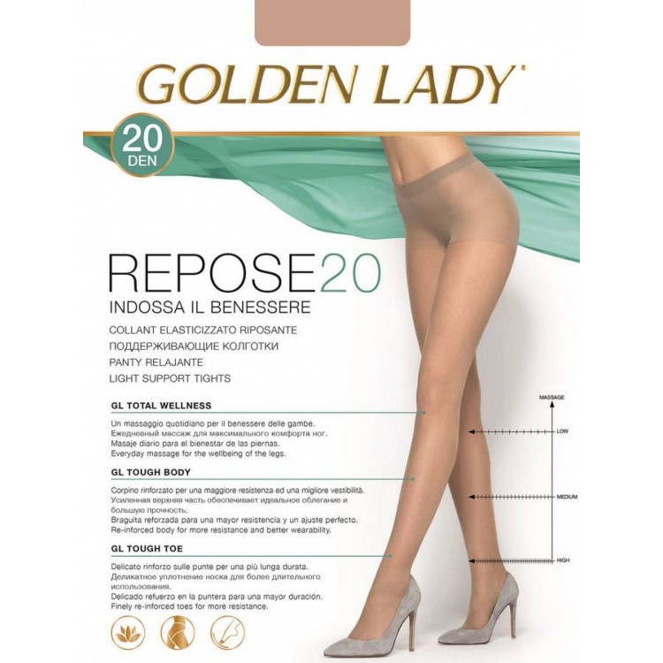 Колготки женские поддерживающие Repose 20 - daino, Golden Lady