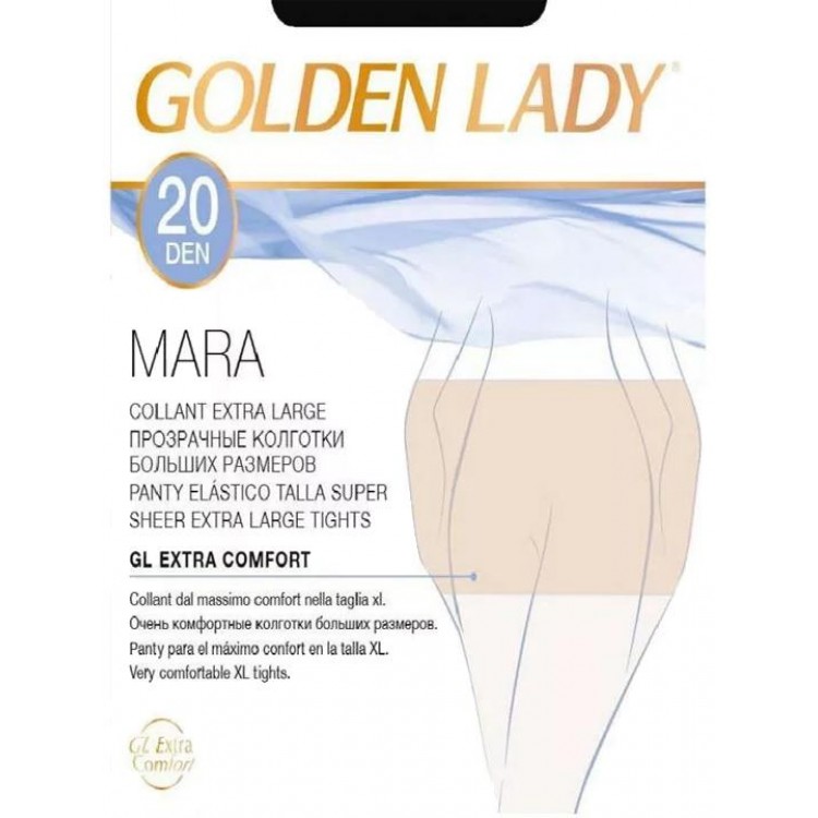 Колготки женские больших размеров Mara XXL - melon, Golden Lady