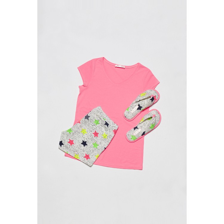 Женский домашний комплект три предмета "Promo Set" 5185-hot pink, Hays