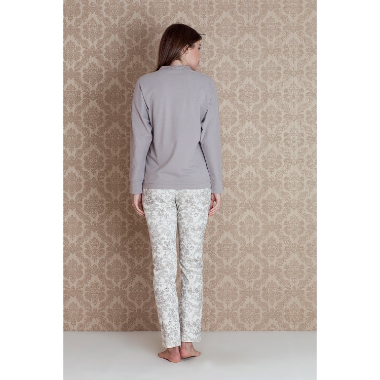 Женская пижама с брюками 17067 "Bloom V Neckline Pants", Hays