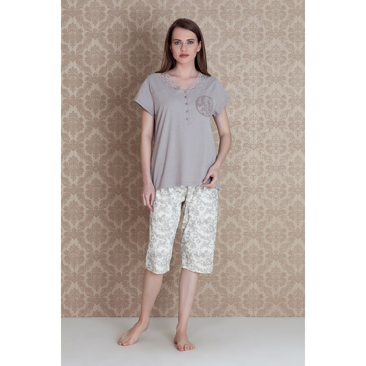 Женская пижама с капри 17316 "Bloom Plus Size Capri", Hays