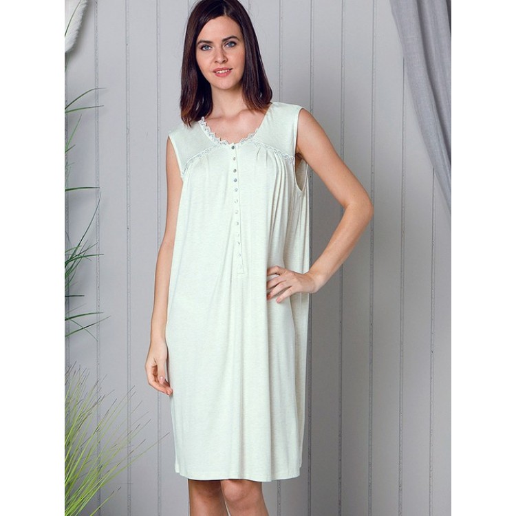 Женская хлопковая сорочка 18811-green "Deva plus size", Hays