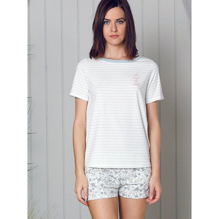 Женская хлопковая пижама с шортами 18509 "Floral Shorts", Hays