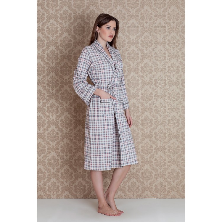 Длинный женский халат 17089 "Gown Cell", Hays