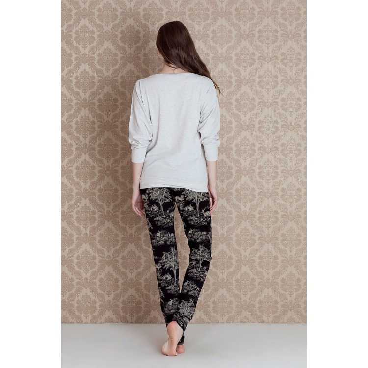 Женская хлопковая пижама с брюками 17076 "Heaven Sleeve Pants", Hays