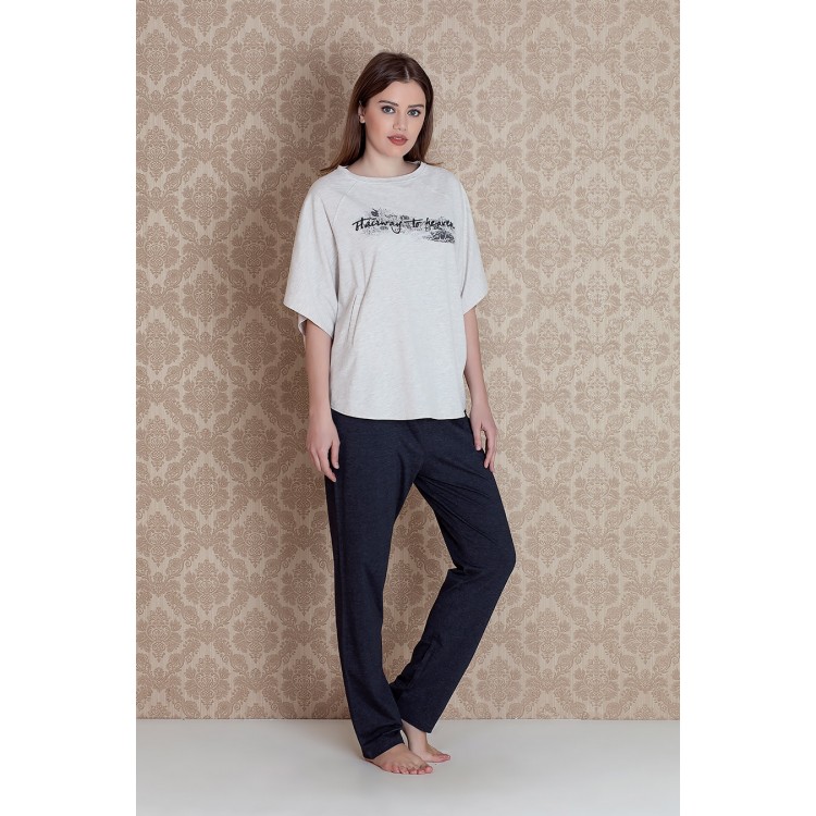 Женский домашний костюм 17324 "Heaven Plus Size Pants", Hays