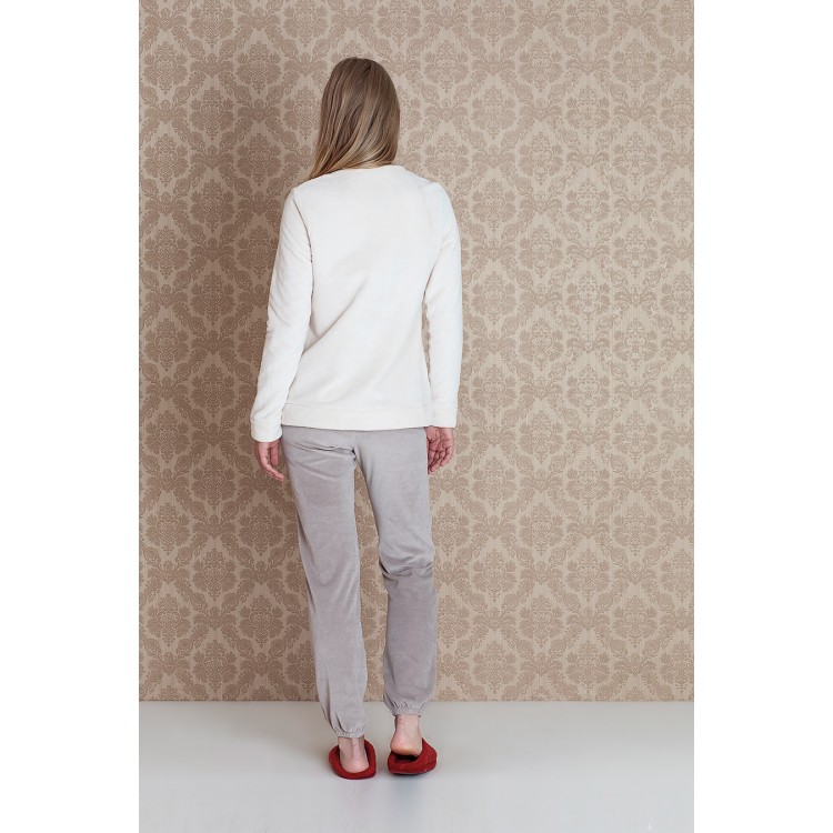 Женский велюровый костюм для дома 17052 "Mona Velour Pants", Hays