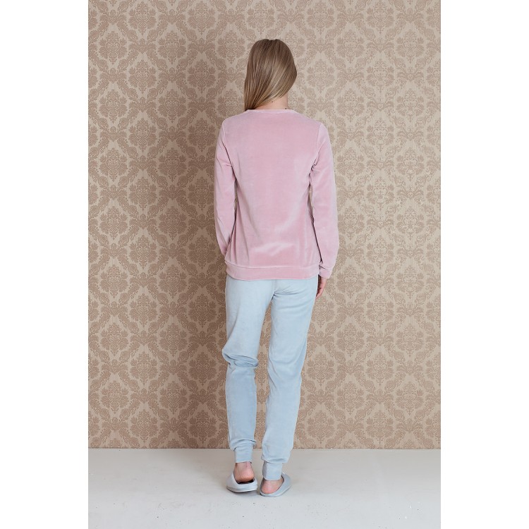 Женский велюровый домашний костюм 17093 "Norda Hello Velour Pants", Hays