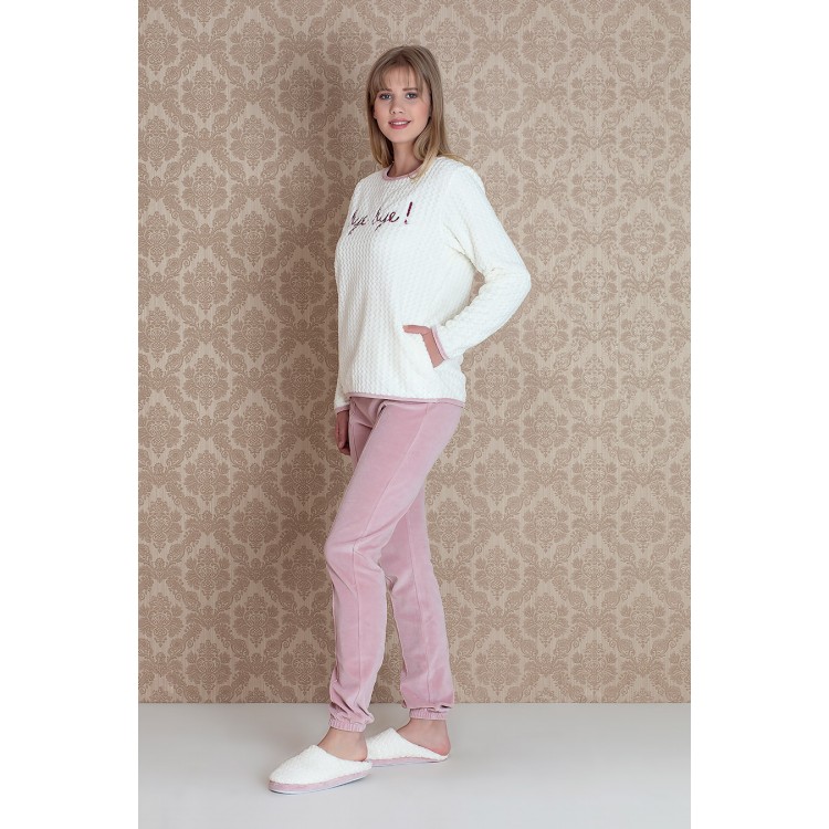 Женский домашний костюм 17094 "Norda Velour Pants", Hays