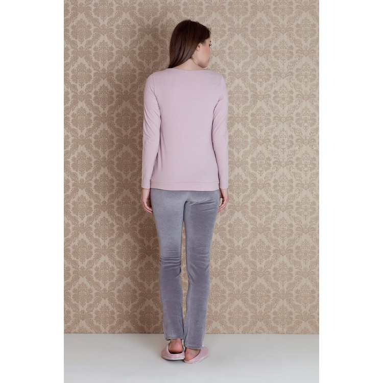 Женский домашний комплект 3 предмета 17096 "Norda Trio Wellsoft Pants", Hays