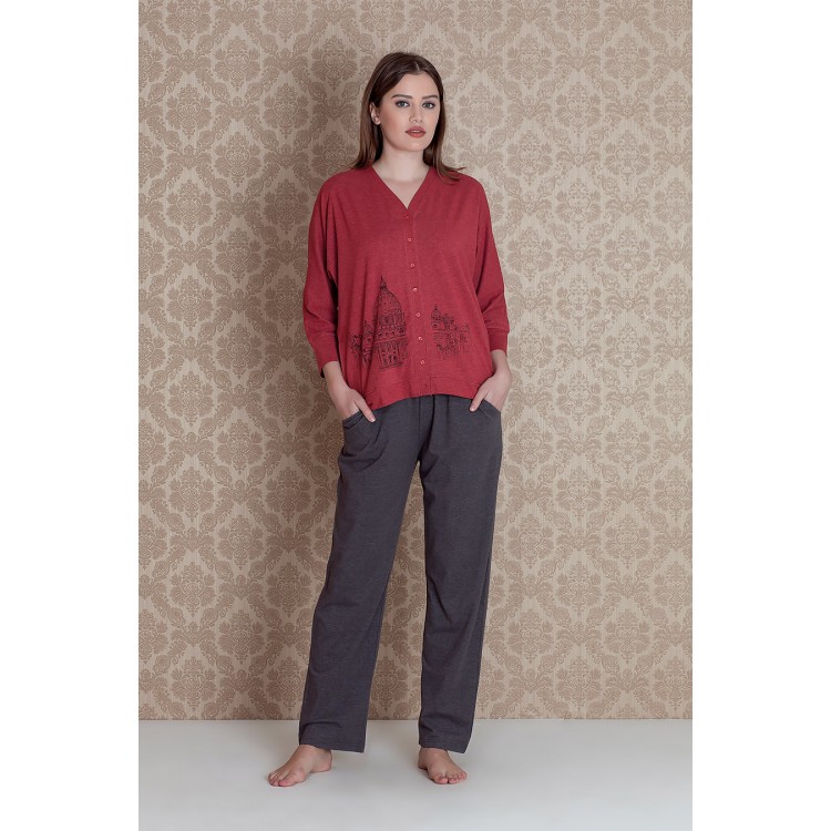 Женский домашний костюм 17322 "Roma Plus Size", Hays