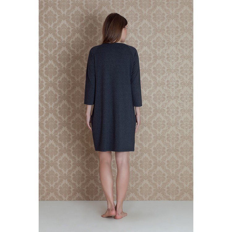 Женская домашняя туника 17307-gray "Stellina Plus Size", Hays