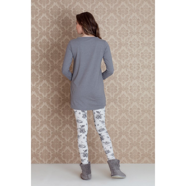 Женский домашний комплект жакет+легинсы 17099 "Tica Jacket Leggings", Hays