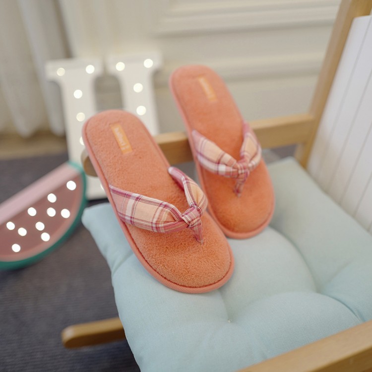 Женские домашние тапочки H357 "Шотландка", Halluci